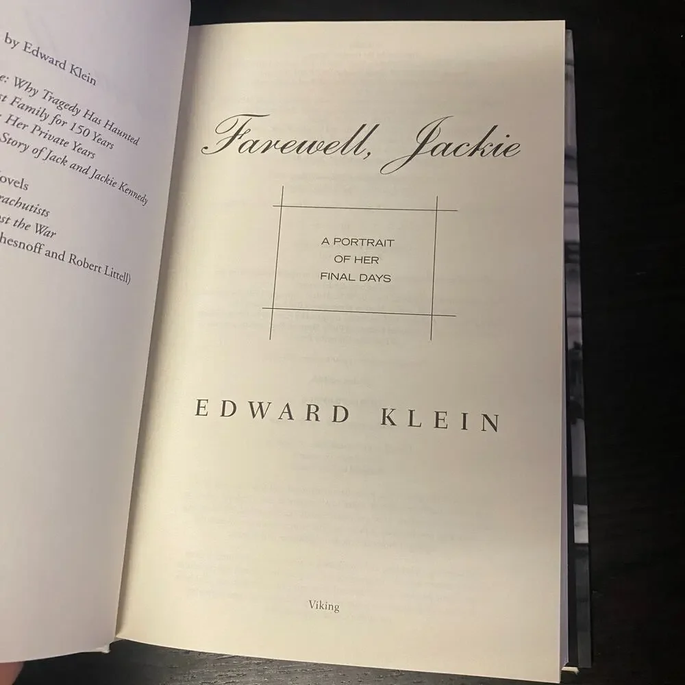 Farewell, Jackie : A Portrait of Her Final Days by Edward Klein 2004